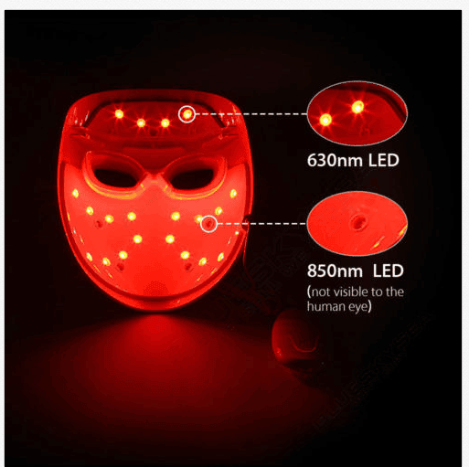 led face mask light therapy led mask red light IR photon skin rejuvenation
